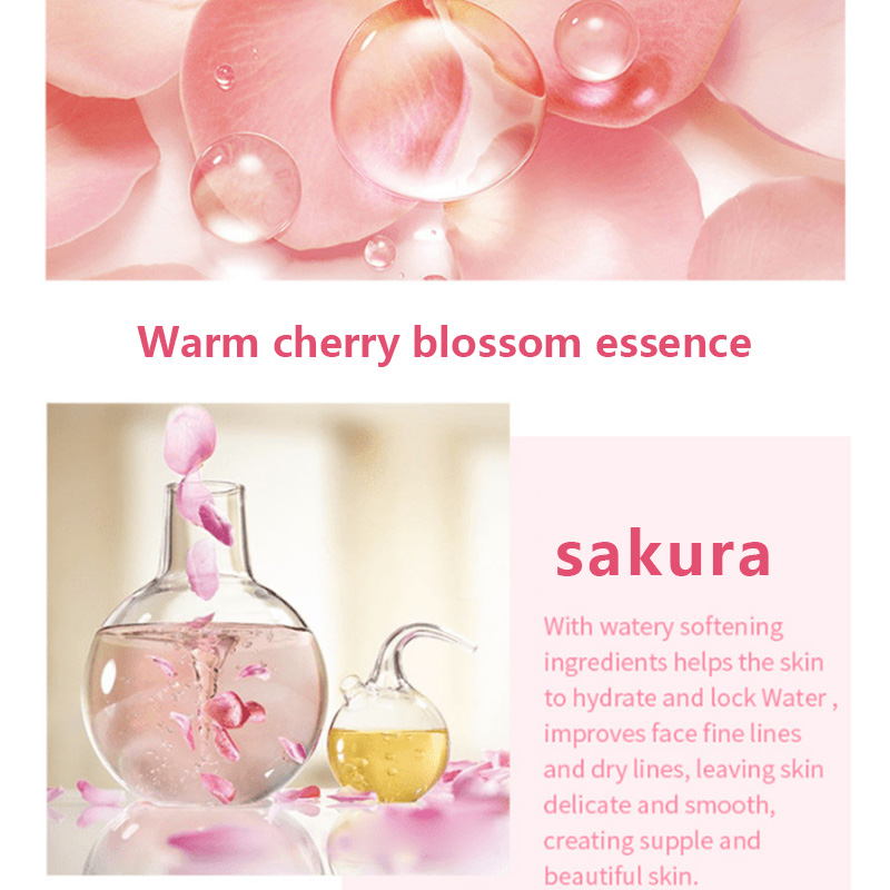 Cherry Blossom Essence Cream Nourishing Face Moisturizer Anti Aging Collagen Repair for Dry Skin