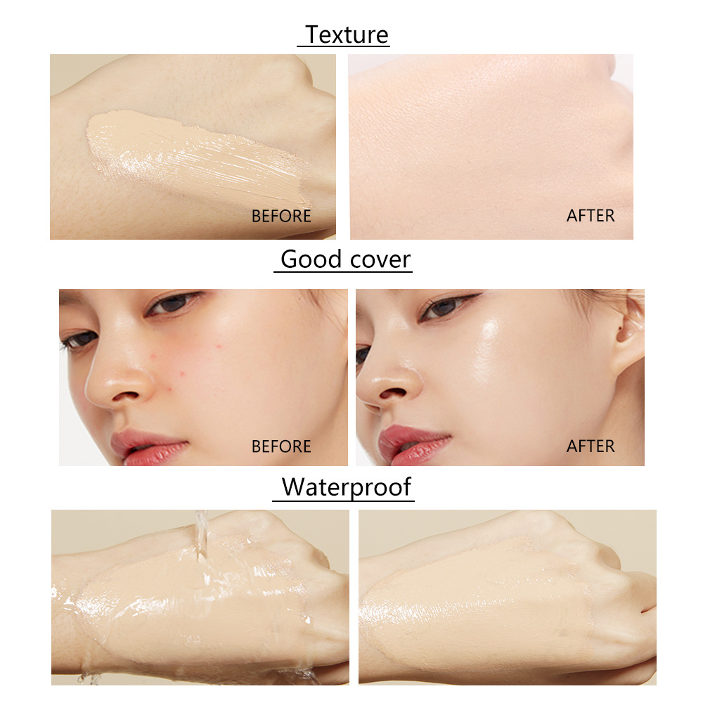 Transparent Foundation Conceals Blemishes Liquid Cream For Natural Coverage 3