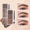 Waterproof Three-Color Eyebrow Powder, Sweat-Proof Long-Lasting Eyebrow Shadow for Natural Three-Dimensional Shape