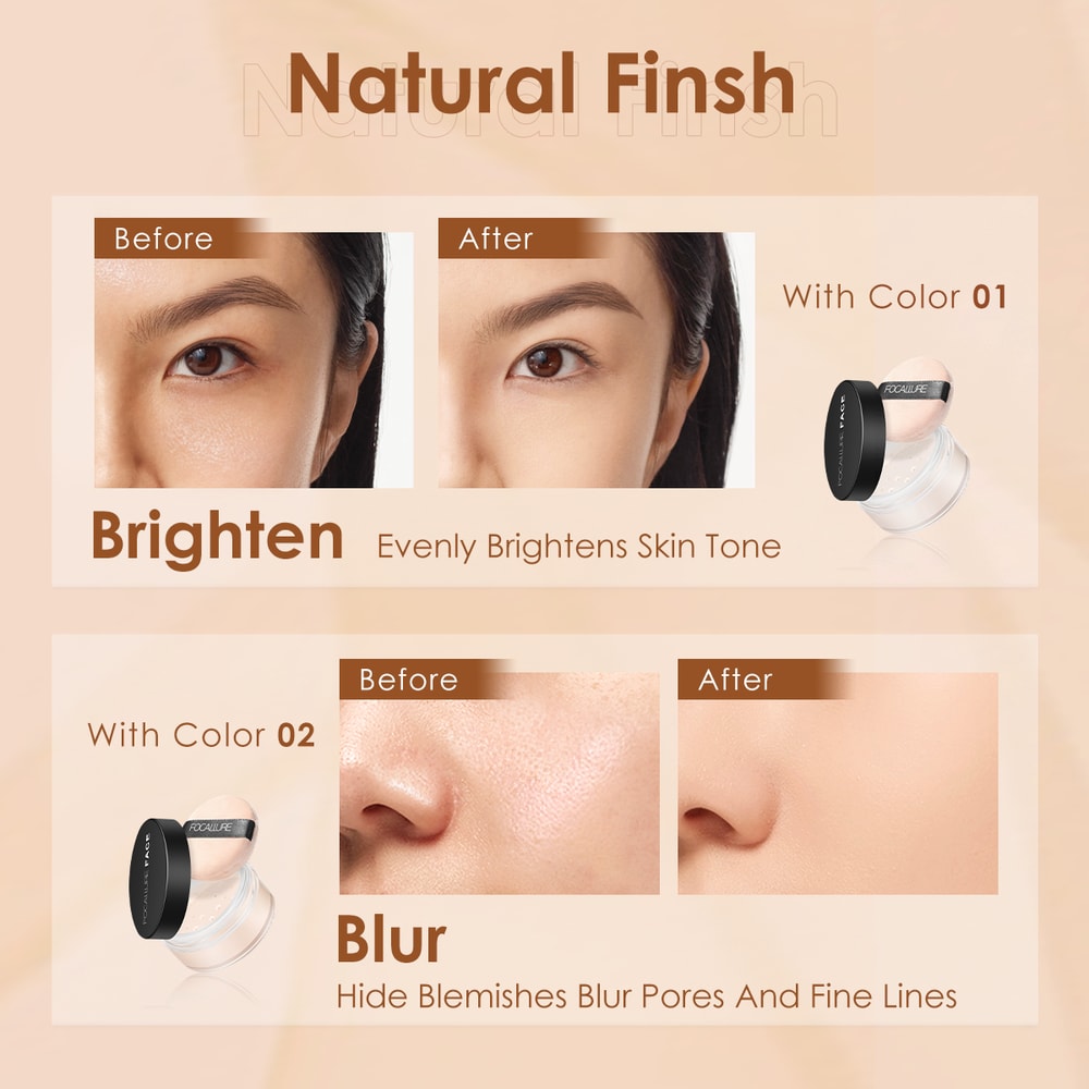 Invisible Finish Loose Powder Translucent Natural Soft Face Makeup Oil Control Setting Powder 4
