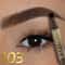 Long Lasting 3D Dye Eyebrow Pencil Antismudge Waterproof Large Brush Black Brown Natural Wild Eyebr 6