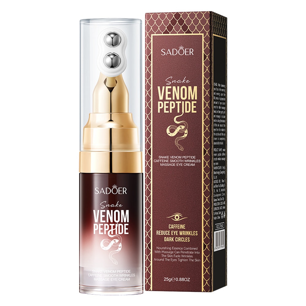 Anti Wrinkle Snake Venom Eye Cream With Roller Ball Caffeine Eye Serum Hydrating Fades Fine Lines S 4