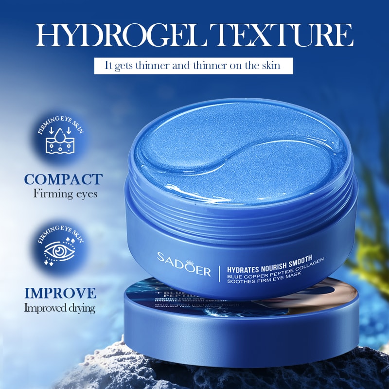 Collagen Eye Mask Anti Dark Circles Anti Aging Wrinkles Moisturizing Caffeine Crystal Skin Care Pat 3