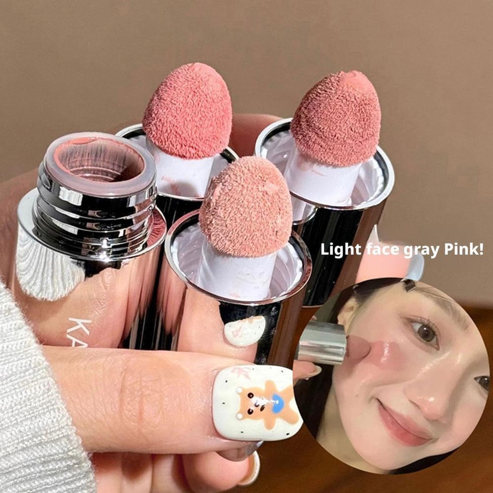 Velvet Liquid Blush Blusher Matte Sponge Head Natural Lasting Contour Blush Tint Brighten Facial Ma 1