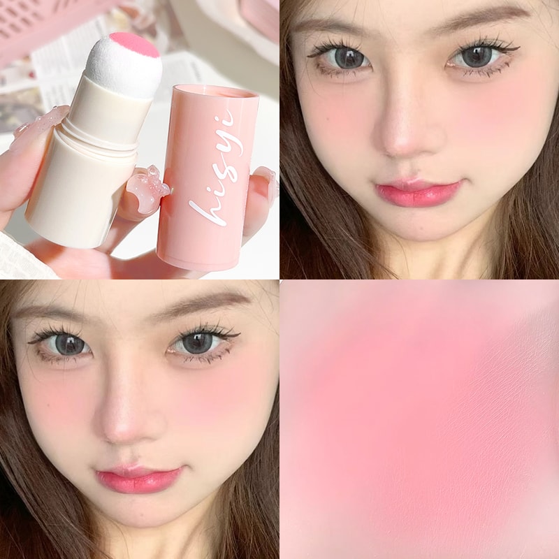 Energetic And Bouncy Soft Fog Blush Stick DualUse For Lips And Cheeks Style Brightening 4