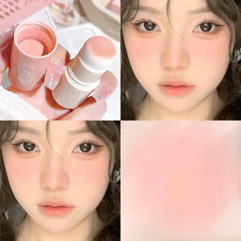 Energetic And Bouncy Soft Fog Blush Stick DualUse For Lips And Cheeks Style Brightening 6
