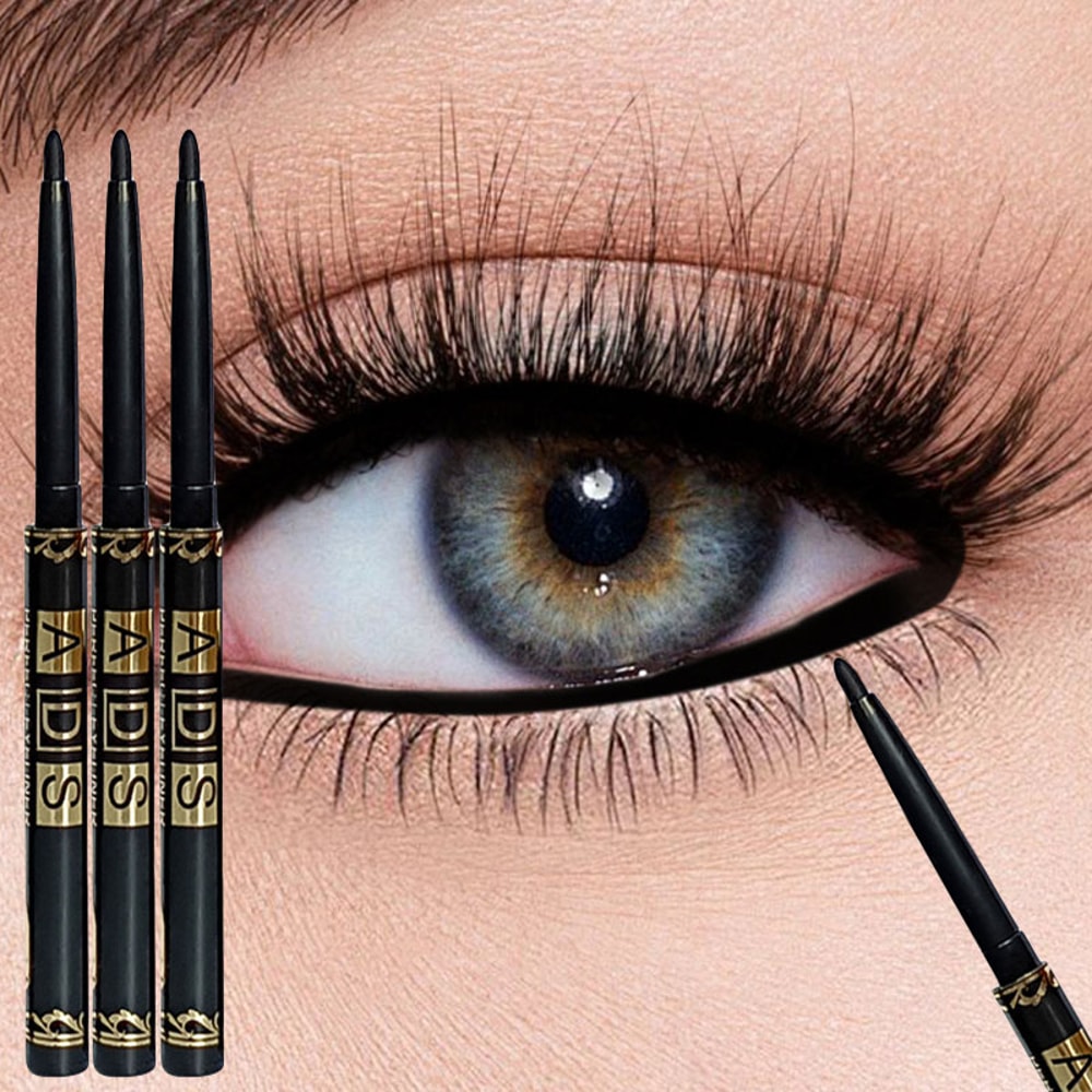 SmudgeProof LongLasting Waterproof Black Eyeliner Pencil SweatResistant For Bold Eye Makeup Ideal G 0