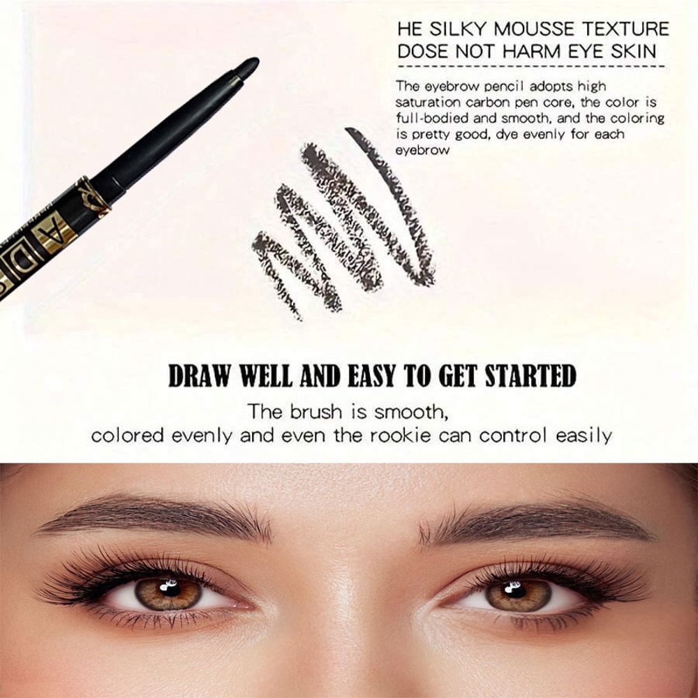 SmudgeProof LongLasting Waterproof Black Eyeliner Pencil SweatResistant For Bold Eye Makeup Ideal G 1