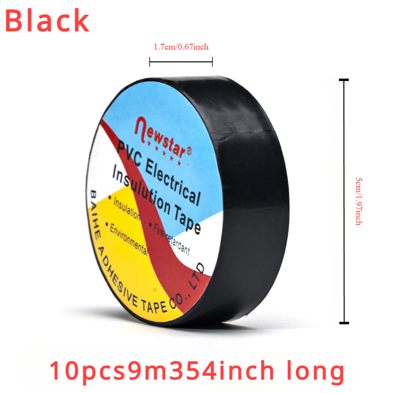 Electrical Tape Insulation Tape UltraThin PVC Waterproof Roll 6