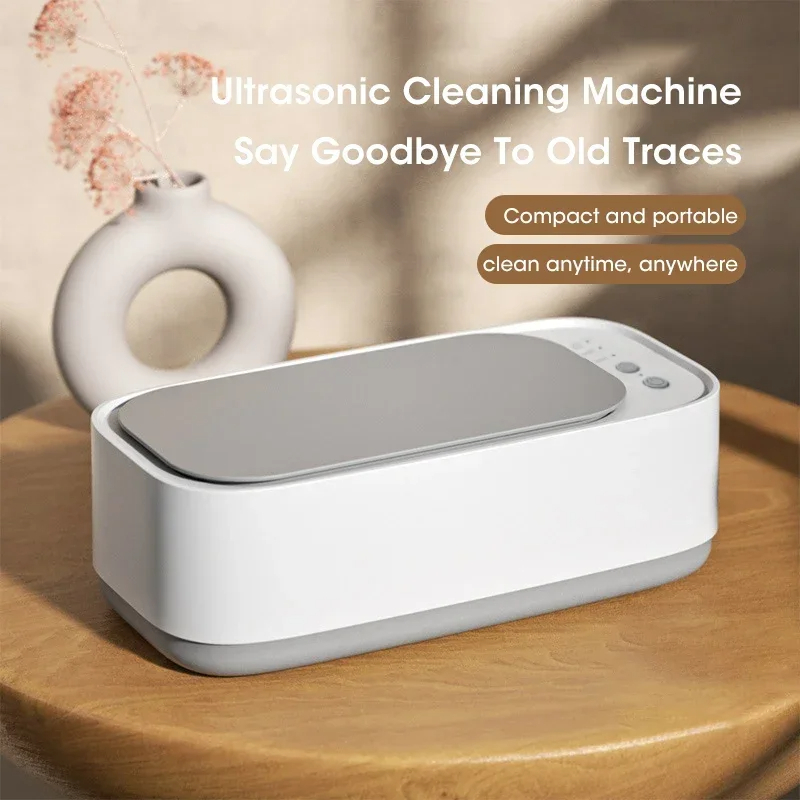 Mini Ultrasonic Cleaning Machine Adjustable Highfrequency Vibration For Glasses Jewelry Pacifier Ti 5