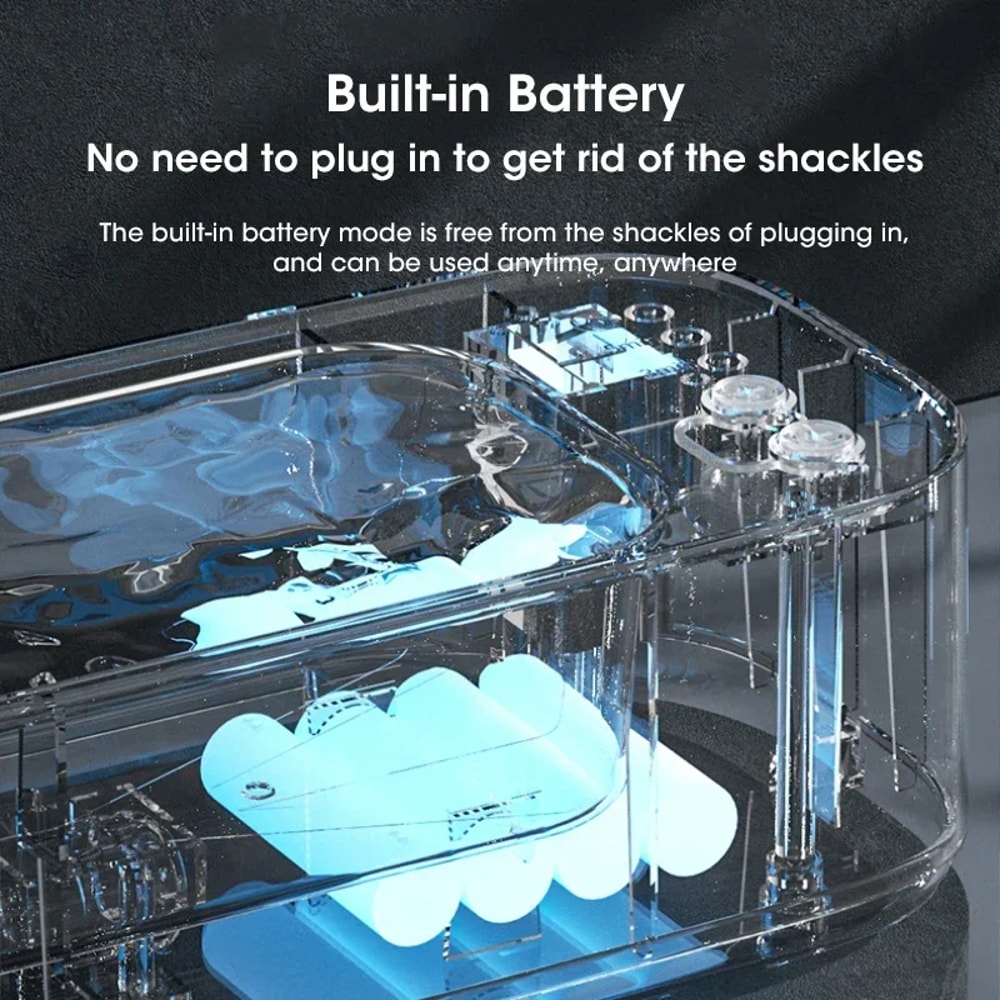 Mini Ultrasonic Cleaning Machine Adjustable Highfrequency Vibration For Glasses Jewelry Pacifier Ti 1