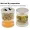 Pickle Jar For Home Wet And Dry Separation With Flip Container Sealed Hourglass Design For Olives W 4