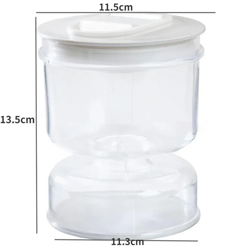 Pickle Jar For Home Wet And Dry Separation With Flip Container Sealed Hourglass Design For Olives W 5
