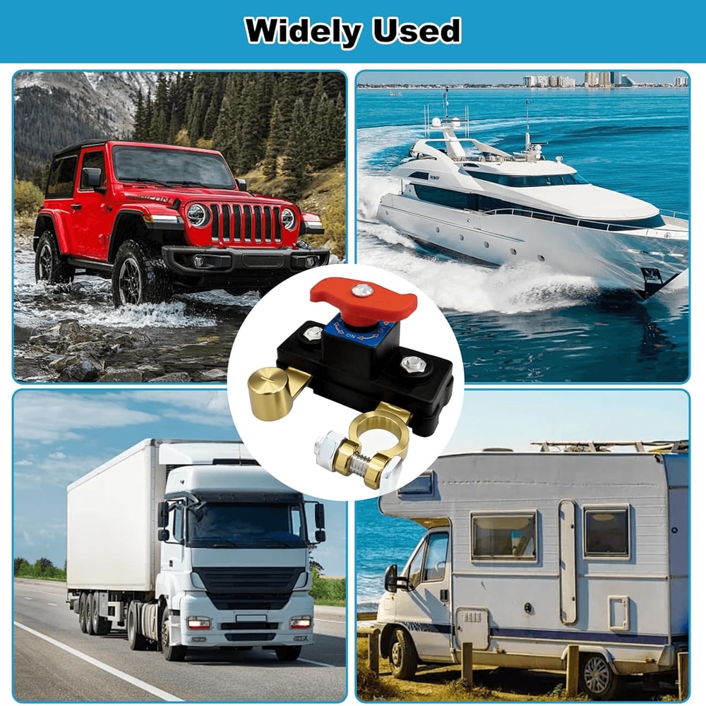 HighPerformance Car Battery Cut Off Switch Reliable Isolator Cutoff For Power Terminal Safety 6