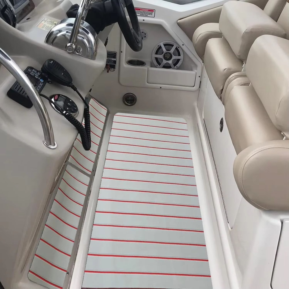Customizable EVA Foam Boat Decking Sheet Mat AntiSkid Faux Teak Yacht Marine Flooring Pad SelfAdhes 3