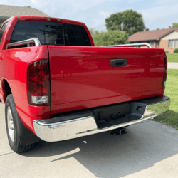 04-08 dodge ram 1500 2500 3500 hd chrome rear step bumper assembly heavy-duty steel replacement