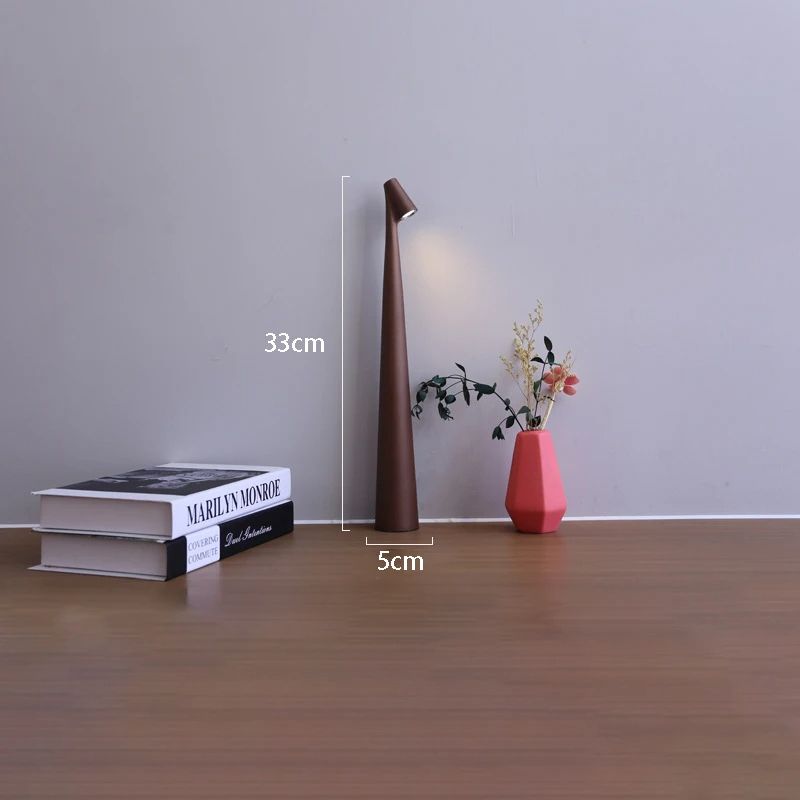 LED Rechargeable Desk Lamp Creative Living Room Study Lamp Top Touch Dimming Atmosphere Desktop Deco