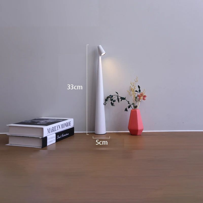 LED Rechargeable Desk Lamp Creative Living Room Study Lamp Top Touch Dimming Atmosphere Desktop Deco