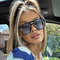 Vintage Square Sunglasses for Women Men Thick Frame Double Bridges Eyewear Female Chic Polygon Sun G