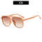 Vintage Square Sunglasses for Women Men Thick Frame Double Bridges Eyewear Female Chic Polygon Sun G