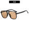 Vintage Square Sunglasses for Women Men Thick Frame Double Bridges Eyewear Female Chic Polygon Sun G