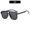 Vintage Square Sunglasses for Women Men Thick Frame Double Bridges Eyewear Female Chic Polygon Sun G