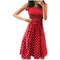 Womens Loose Polka Dot Dress None Sleeve Casual Sweet Summer Dress