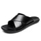 Men Genuine Leather Slippers NonSlip Beach Sandals for Casual Luxury Fashion