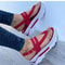 Women Fashion Summer Wedges Shoes Open Toe Buckle Casual Walking Sandals with Heels 4