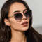 Triangle Metal Frame Sunglasses For Women Trendy Cat Eye Small Fashion Sun Glasses UV400 Streetwear 0