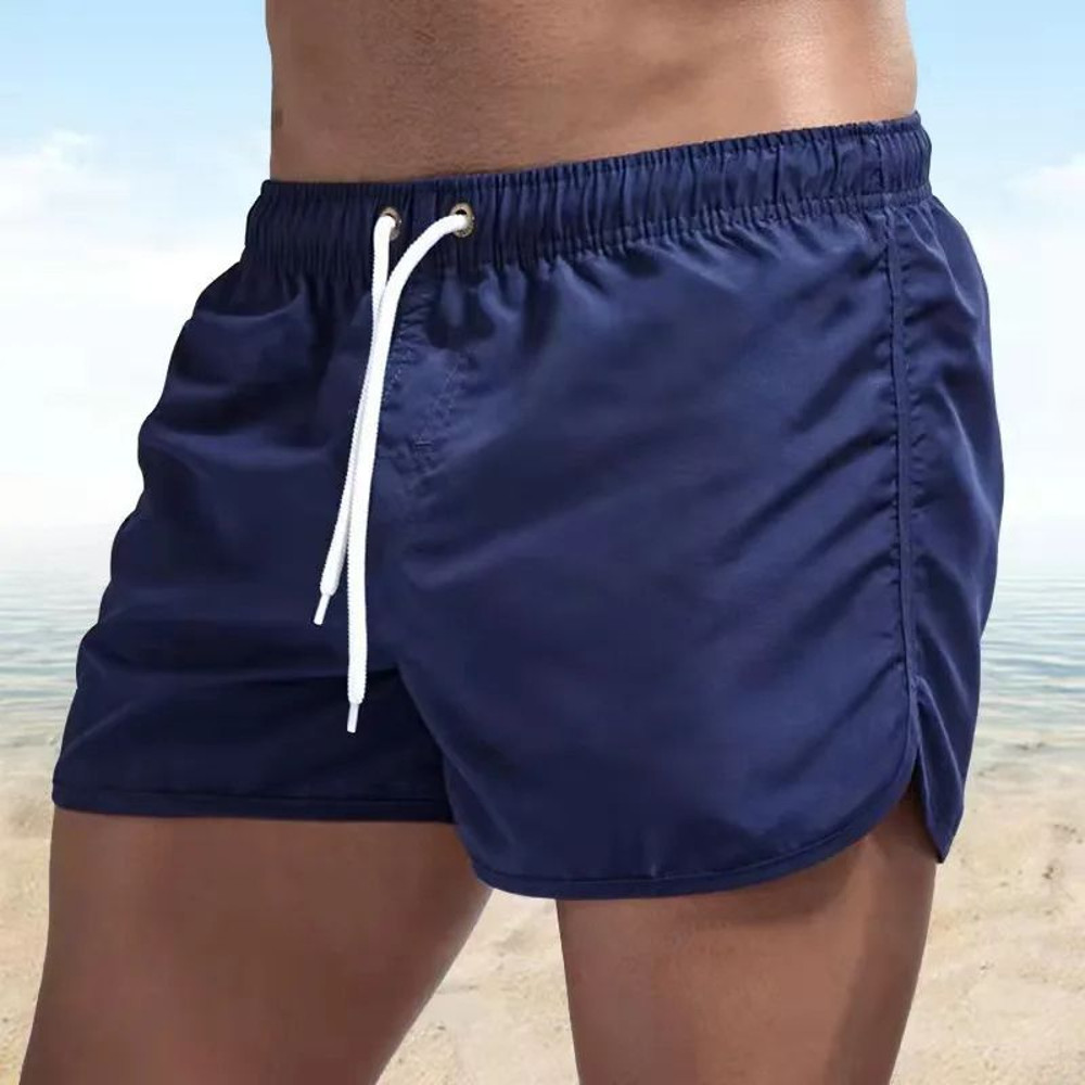 Mens Sexy Swimming Trunks Low Waist Breathable Swim Shorts for Summer Beach Surfing