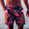 Holiday Hawaiian Mens Swim Trunks Leaf Flamingo Graphics Quick Drying Micro elastic Drawstring Sho