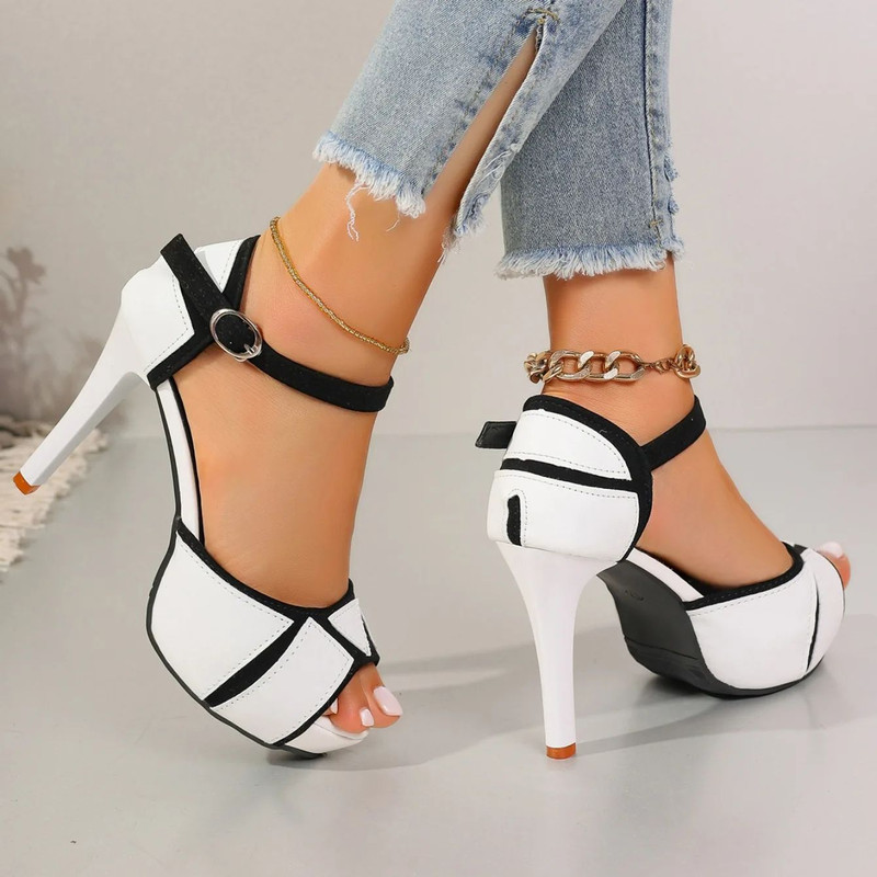 Sexy Platform Wedge Sandals High Heels Fish Mouth Shoes for Outdoor Dress Occasions 11
