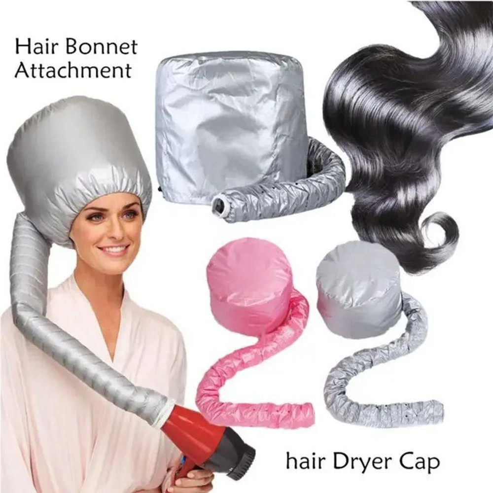 Portable Hair Bonnet Dryer Cap Fast Dry Heating Set for Quick Easy Hair Drying at Home