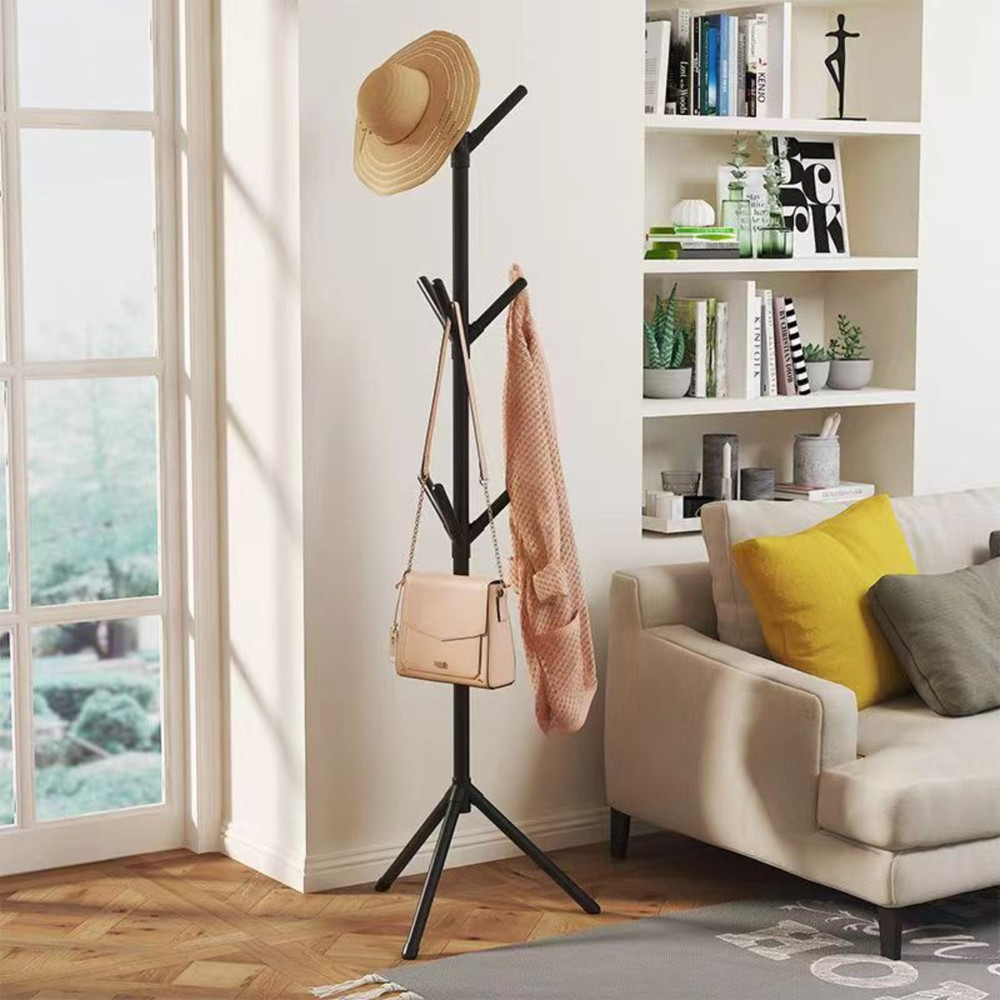 Tree Branch Shape Clothes and Hats Rack Floor to Floor Bedroom Coat Hook for Scarf Handbag and St