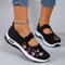 Spring New Womens Sports Shoes Fashionable Breathable Lightweight Casual Flat Shoes 2