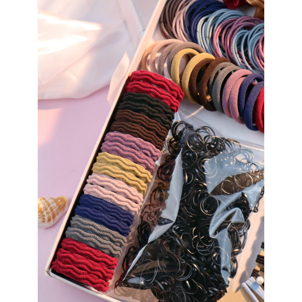 Hair Accessories for Women – Set of Seamless Ponytail Holders, Hair Scrunchies, Hairbands & Scrunchy Hair Ties