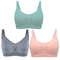 3 Piece Seamless Nursing Bras, High Quality Maternity & Breastfeeding Bra with Breathable Cotton & Push Up Support