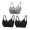 3 Piece Seamless Nursing Bras, High Quality Maternity & Breastfeeding Bra with Breathable Cotton & Push Up Support