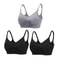 3 Piece Seamless Nursing Bras, High Quality Maternity & Breastfeeding Bra with Breathable Cotton & Push Up Support
