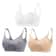 3 Piece Seamless Nursing Bras, High Quality Maternity & Breastfeeding Bra with Breathable Cotton & Push Up Support