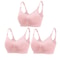 3 Piece Seamless Nursing Bras, High Quality Maternity & Breastfeeding Bra with Breathable Cotton & Push Up Support