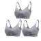 3 Piece Seamless Nursing Bras, High Quality Maternity & Breastfeeding Bra with Breathable Cotton & Push Up Support
