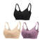 3 Piece Seamless Nursing Bras, High Quality Maternity & Breastfeeding Bra with Breathable Cotton & Push Up Support