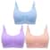 3 Piece Seamless Nursing Bras, High Quality Maternity & Breastfeeding Bra with Breathable Cotton & Push Up Support