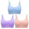 3 Piece Seamless Nursing Bras, High Quality Maternity & Breastfeeding Bra with Breathable Cotton & Push Up Support