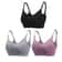 3 Piece Seamless Nursing Bras, High Quality Maternity & Breastfeeding Bra with Breathable Cotton & Push Up Support