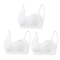 3 Piece Seamless Nursing Bras, High Quality Maternity & Breastfeeding Bra with Breathable Cotton & Push Up Support