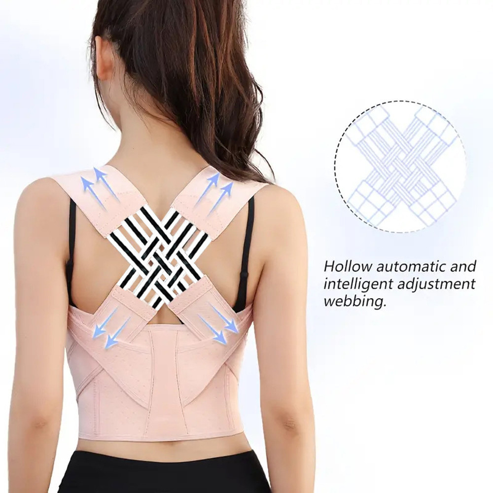 Posture Corrector For Women  Men Adjustable Shoulder Brace For UpperMiddle Back Pain Relief  Spine