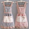 Lovely Canvas Apron for Female Household Breathable Antifouling Perfect for Kitchen Cleaning